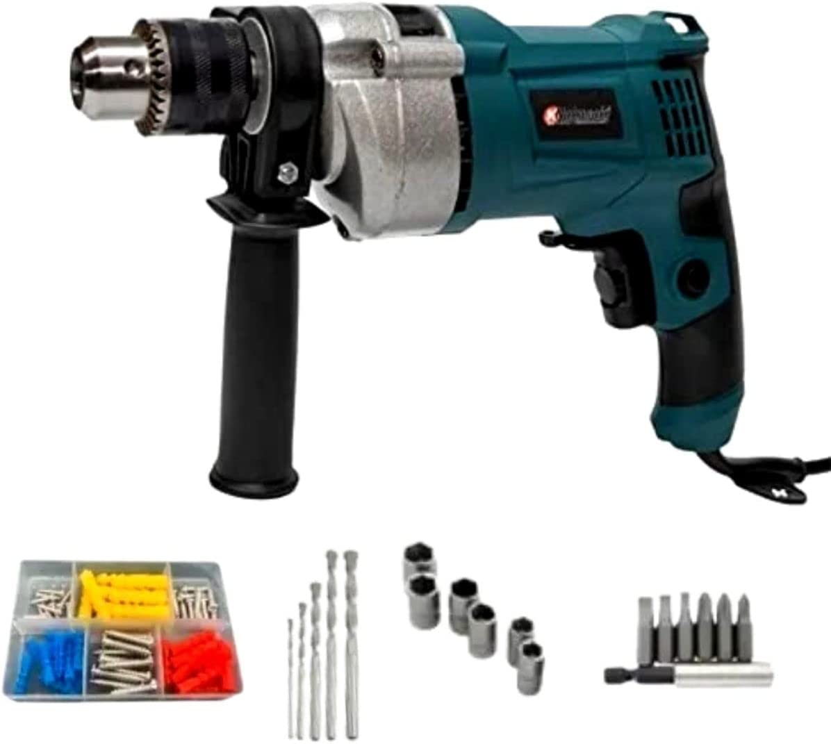 2-In-1 Electric Drill Corded Impact Drill Durable And Swivel With 28 Plastic Parts - Electric Tools - Drill, Power Drill, Impact Drill