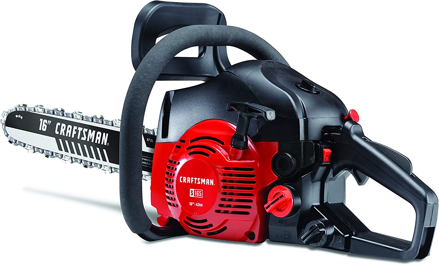 CRAFTSMAN Gas Powered Chainsaw, 16-inch, 42cc, 2-Cycle (S165)