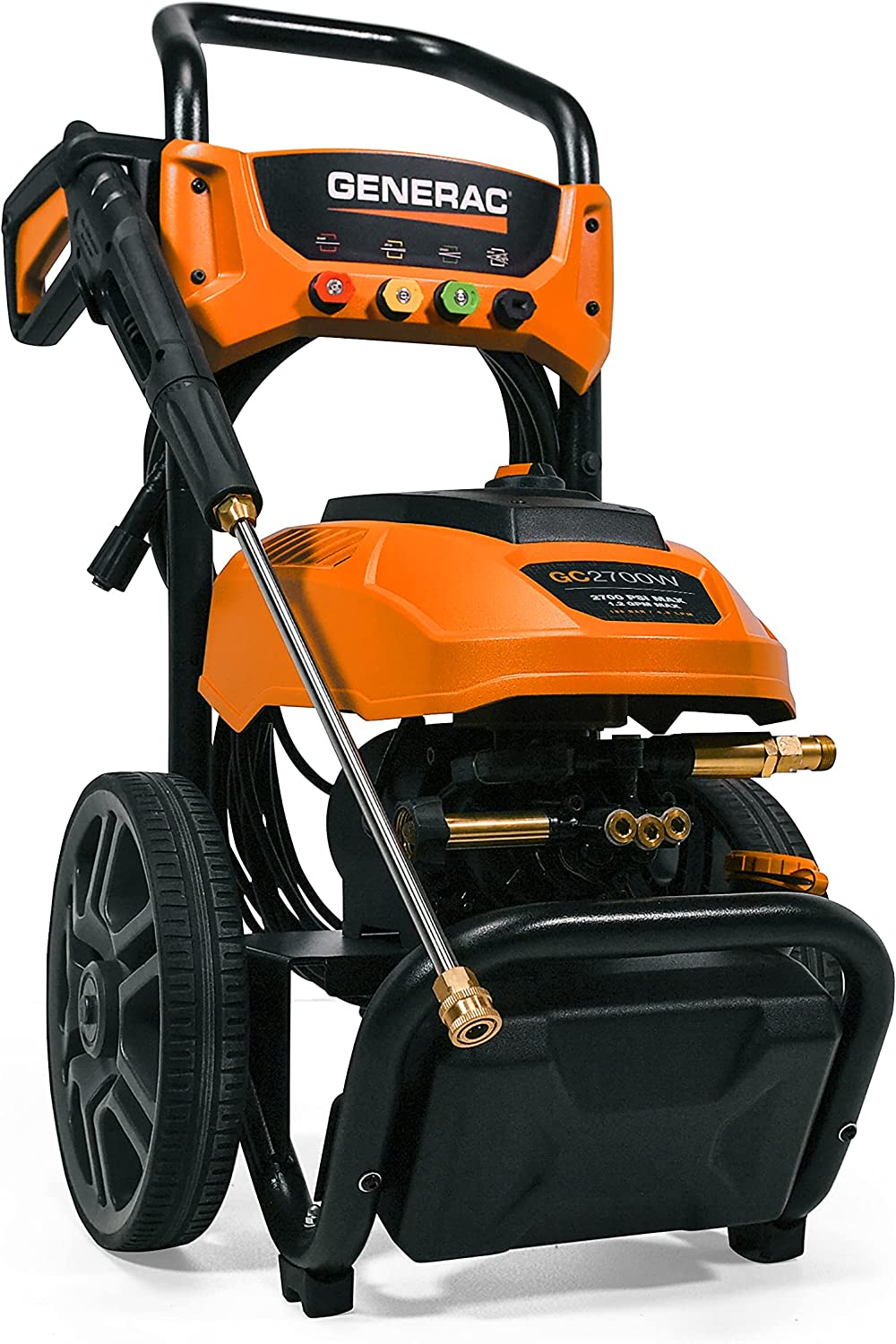 Generac 8888 2700 PSI 1.2 GPM Electric-Powered Residential Pressure Washer, 50-StateCARB Compliant