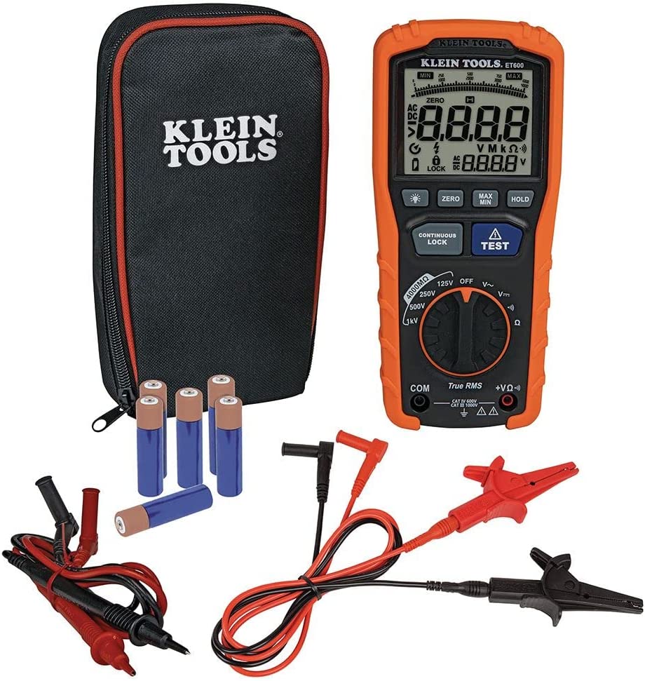 Klein Tools ET600 Multimeter, Megohmmeter Insulation Tester