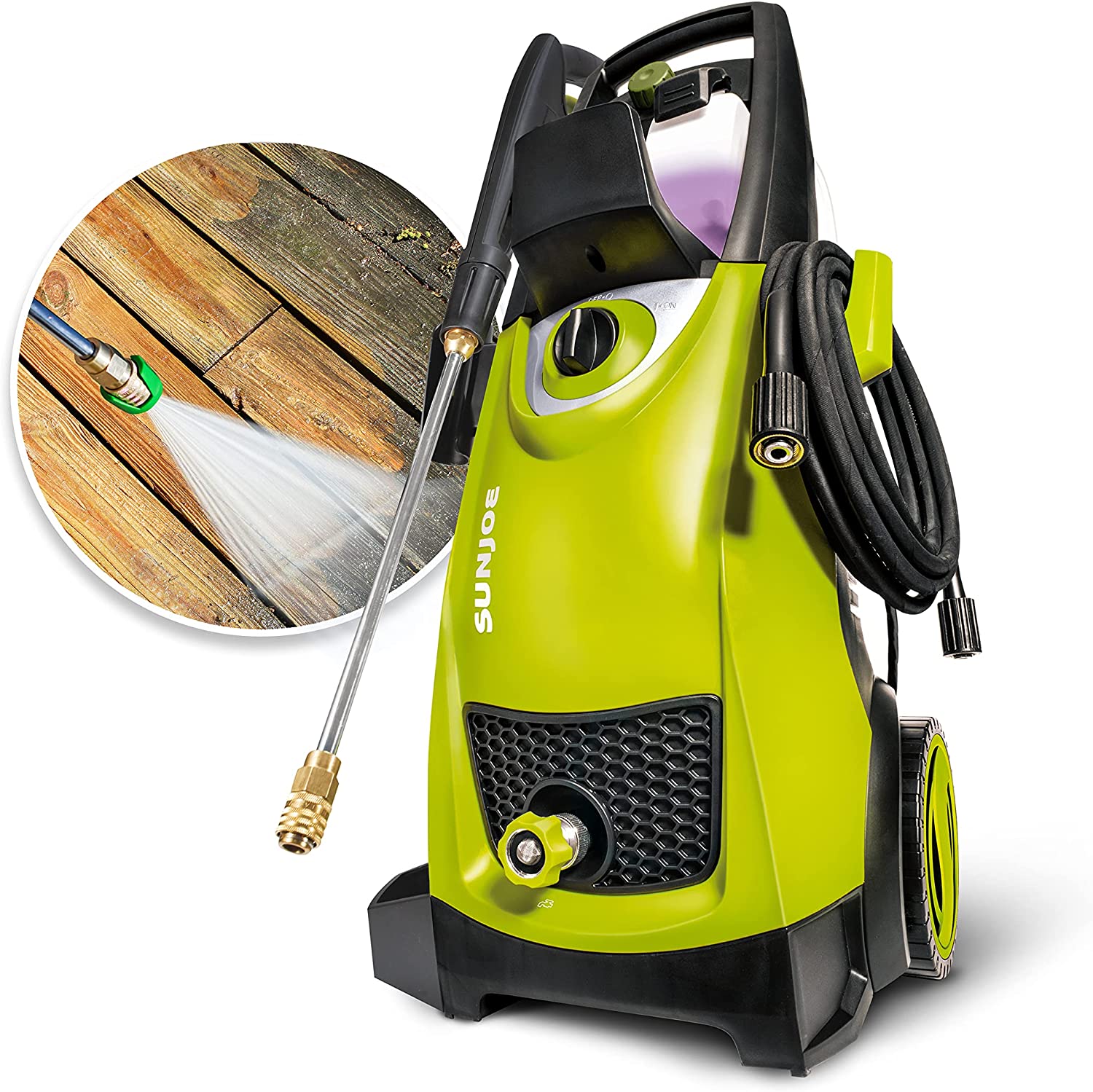 Sun Joe SPX3000 2030 Max PSI 1.76 GPM 14.5-Amp Electric High Pressure Washer,